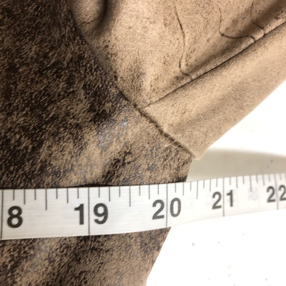 Chelsea & Theodore Moto Style Jacket Brown Size M - Picture 4 of 5